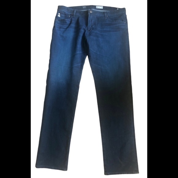 AG Adriano Goldschmied Dark Denim 360” Flex Tellis Modern Slim Jean 40X34 - Picture 2 of 5